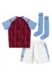 Aston Villa Babytruitje Thuis tenue Kind 2023-24 Korte Mouw (+ Korte broeken)